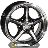 Литые диски League 255 FMBK W7 R17 PCD5x112 ET40 DIA73.1