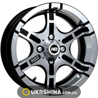 Литые диски HDS 5 W5.5 R13 PCD4x98 ET0 DIA58.6 CA-BW