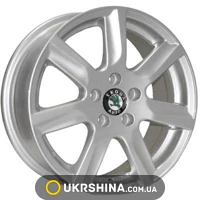 Литые диски ZW 7314 W6 R15 PCD5x100 ET40 DIA57.1 silver