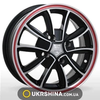Литые диски Storm BK-245 W5.5 R13 PCD4x100 ET35 DIA60.1 MSBL