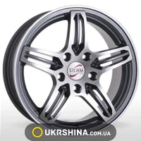Литые диски Storm F-022 W6.5 R15 PCD5x112 ET38 DIA66.6 MG