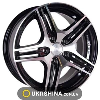 Литые диски Racing Wheels H-414 W6.5 R15 PCD5x112 ET35 BK-F/P