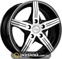 Литые диски Racing Wheels H-458 W6 R14 PCD4x100 ET38 DIA67.1 BK-F/P