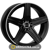 Литые диски Mak Lewis W8 R18 PCD5x112 ET50 DIA66.6 gloss black mirror ring