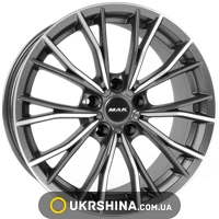 Литые диски Mak Mark W8.5 R19 PCD5x112 ET25 DIA66.6 gun met-mirror face
