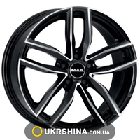 Литые диски Mak Sarthe W7.5 R17 PCD5x112 ET30 DIA66.45 black mirror