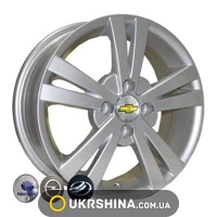 Литые диски Replica Opel (Z614) W5.5 R14 PCD4x100 ET44 DIA56.6 silver