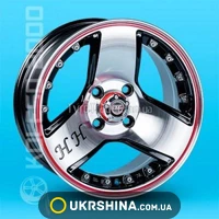 Литые диски JT R062ZR W6.5 R14 PCD4x100 ET19 DIA67.1 RL B-P/M