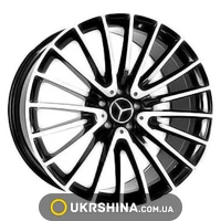Литые диски Replica Mercedes (MR252) W10.5 R22 PCD5x112 ET45 DIA66.6 MBL