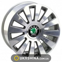 Литые диски Replica Skoda (JT1058) W7 R16 PCD5x100 ET40 DIA57.1 BM