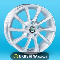 Литые диски Replica Skoda (JT1263) W6.5 R16 PCD5x112 ET45 DIA57.1 silver