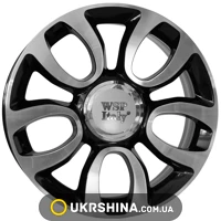 Литые диски WSP Italy Fiat (W167) Ercolano W7 R17 PCD5x98 ET41 DIA58.1 glossy black polished