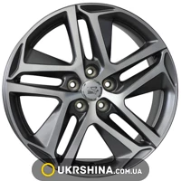 Литые диски WSP Italy Peugeot (W855) Dubai W7.5 R17 PCD5x108 ET44 DIA65.1 matt gun metal polished