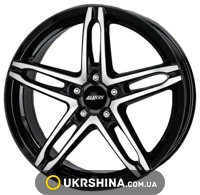 Литые диски Alutec Poison W6 R15 PCD5x112 ET45 DIA57.1 diamond black front polished